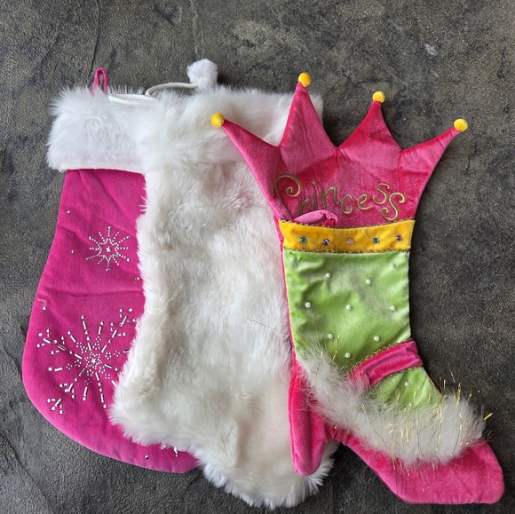 Princess Christmas Stockings Set- - Picture 1 of 7